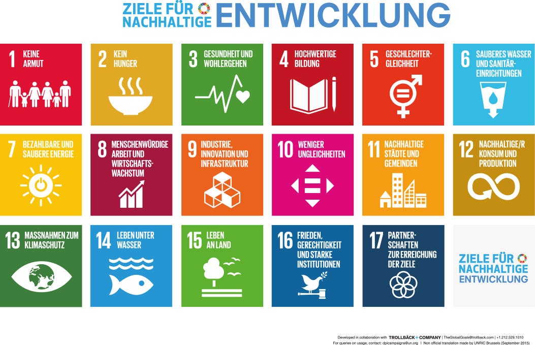 Ziele für nachhaltige Entwicklung